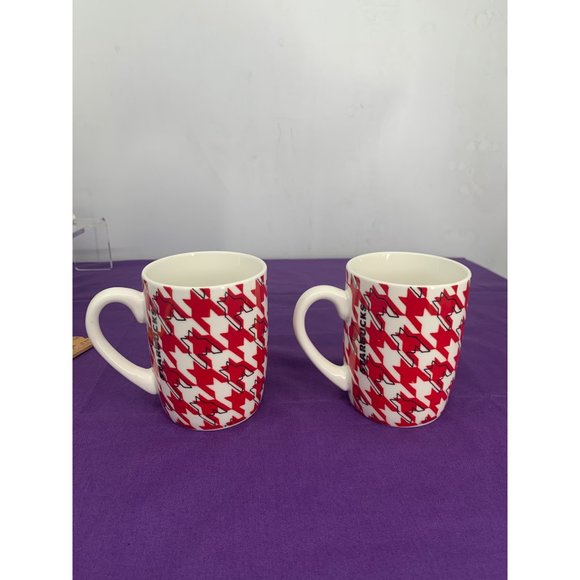 Starbucks Coffee Star Black with Red and What Houndstooth Christmas Coffee Cups - Picture 6 of 13
